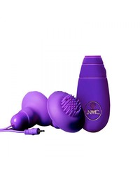 Nippelsauger mit Vibration Double Double Lila 