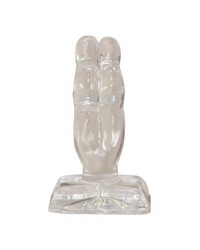 Analplug flinke Finger transparent 10 x 4 cm