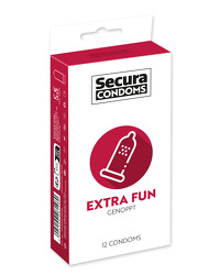 Secura Extra Fun - genoppt (12 Kondome) - vergleichen und günstig kaufen