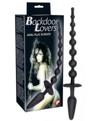 Analkette Spermtail schwarz 32 x 1 - 4 cm