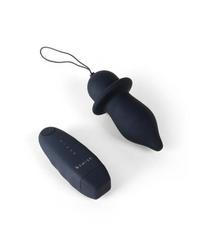 B Swish Bfilled: Vibro-Plug mit Fernbedienung, schwarz