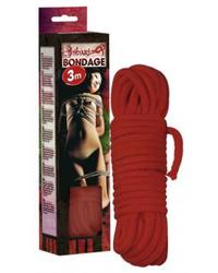 Bondageseil rot, 3m