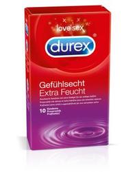 Kondome „Gefühlsecht Extra Feucht??, transparent, groß