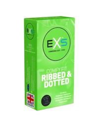 EXS Ribbed & Dotted Comfy Fit (12 Kondome) - vergleichen und g&uuml;nstig kaufen