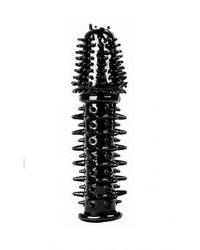 Thrilling Silicone Penis Extension: Penishülle, schwarz