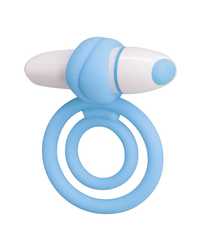 PlayCandi Lollipop: Vibro-Penisring, hellblau