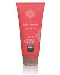 Massage & Glide Gel 2in1 Strawberry Scent 200 ml  - vergleichen und g&uuml;nstig kaufen