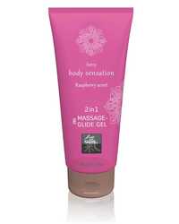 Massage & Glide Gel 2in1 Raspberry Scent 200 ml  - vergleichen und g&uuml;nstig kaufen