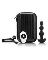 B-Vibe Triplet: Vibro-Analplug, schwarz