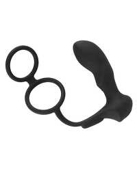 Penis-/Hodenring mit Vibro-Analplug Black Velvets Schwarz  - vergleichen und günstig kaufen