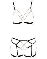 Dessous-Set im Bondage-Styling