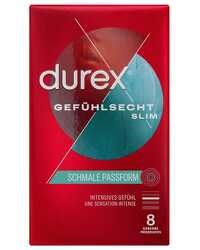 Durex 8 GefÃ¼hlsecht Slim Kondome 52,5 mm  - vergleichen und günstig kaufen